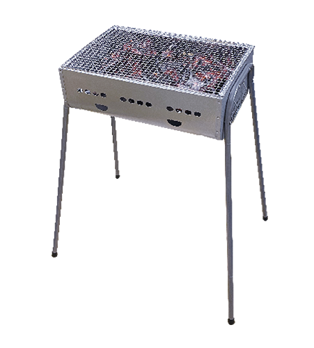 高さを3段階調節できるからちょうどいい高さで使えるBBQグリル