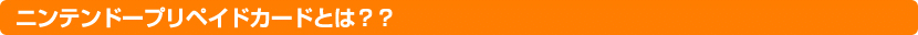 ニンテンドープリペイドカードとは??