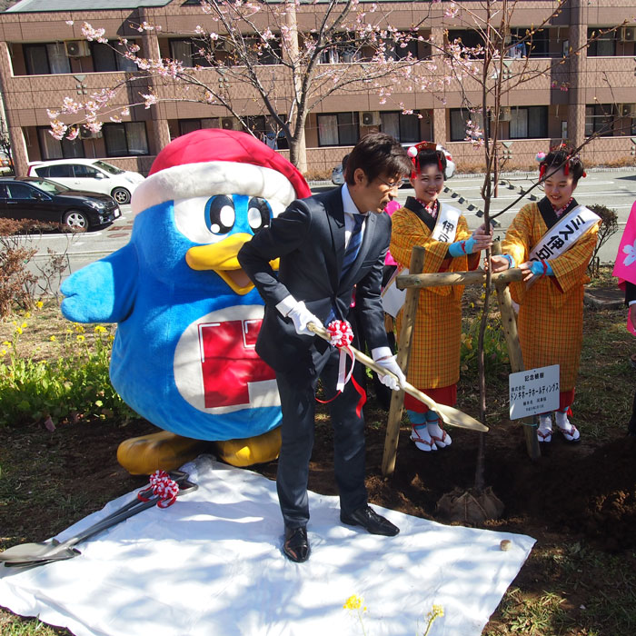 ドンペンと静岡県河津町桜まつり