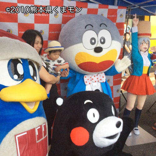 ドンペンとキホーテ菊陽店、くまモンうまい棒発売PRイベント