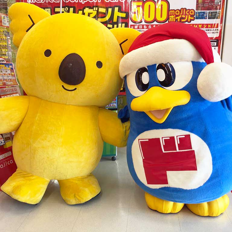 ドンペンとMEGAドン・キホーテ船橋習志野店オープン応援