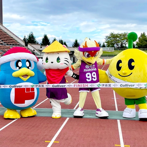 ドンペンと東北希望の襷マラソン