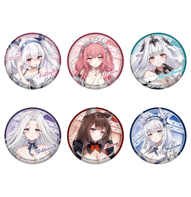 アズールレーン 缶バッジ　ランダム・6種