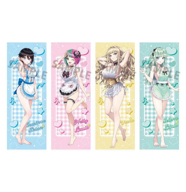 ドルフィンウェーブ 描き下ろし等身大タペストリー【エプロンver.】