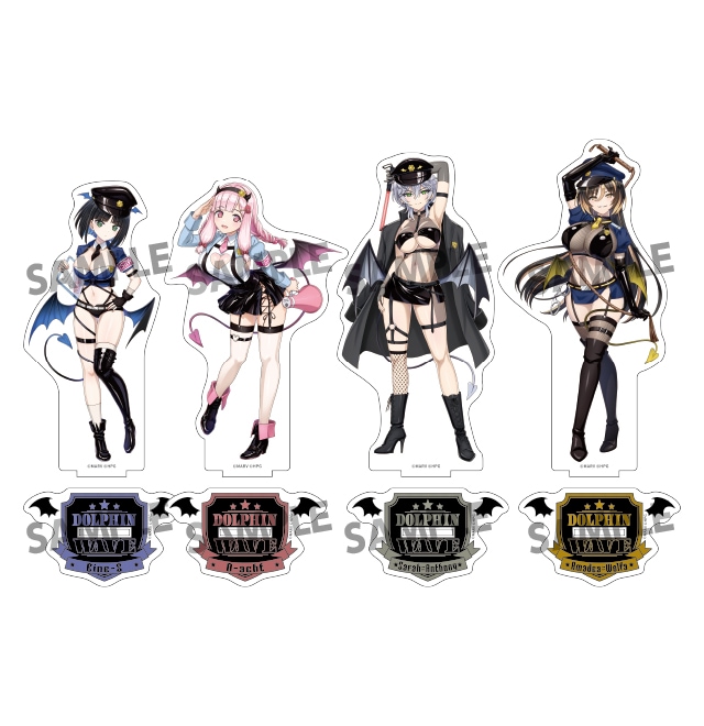 ドルフィンウェーブ  描き下ろしBIGアクリルスタンド【デビルポリスver.】（全4種）