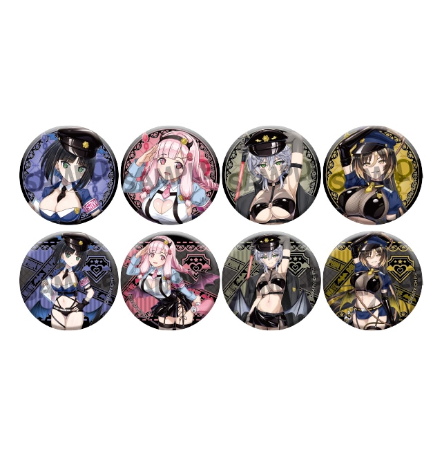 ドルフィンウェーブ 描き下ろし缶バッジコレクション【デビルポリスver.】(全8種）