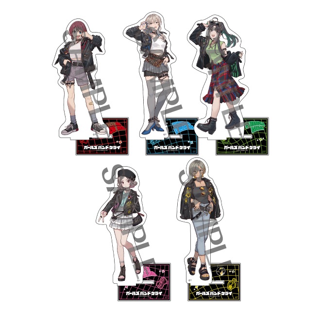 ガールズバンドクライ  描き下ろしBIGアクリルスタンド【ライダースver.】（全5種）