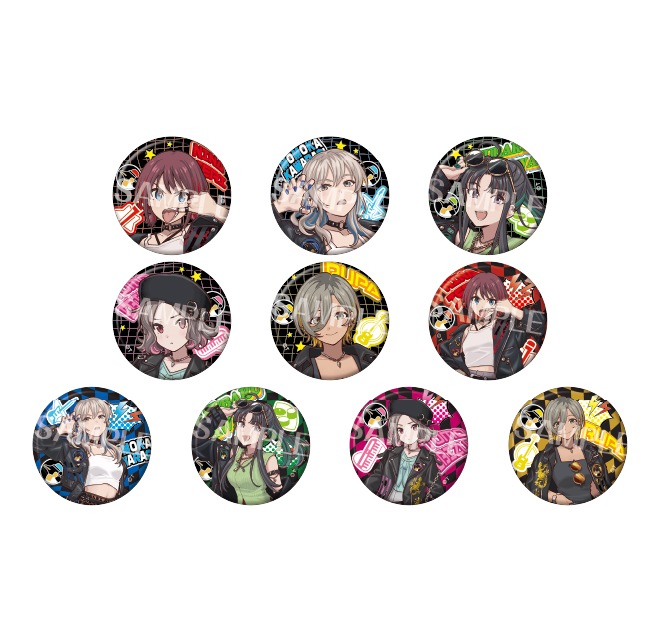 ガールズバンドクライ  描き下ろし缶バッジコレクション【ライダースver.】（全10種）