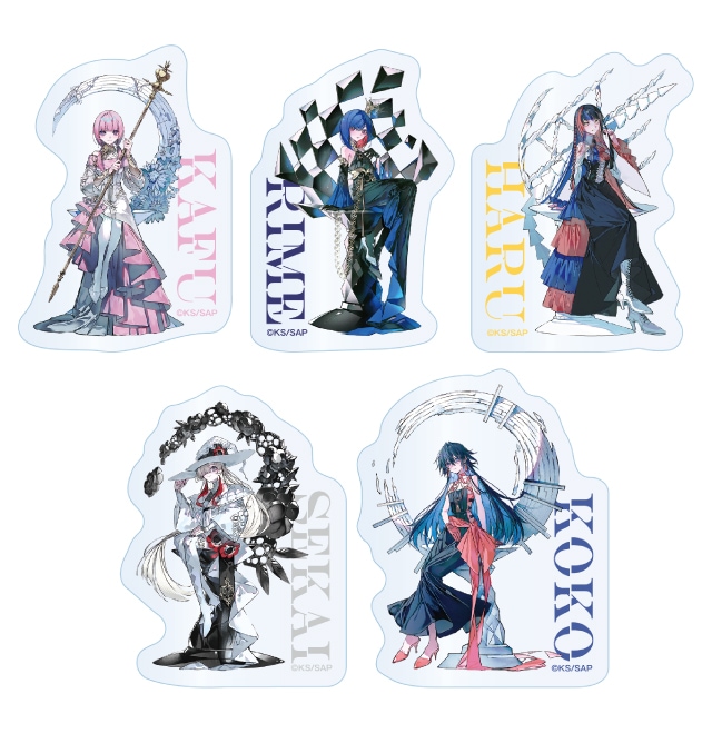 神椿市建設中 ステッカー5枚セット 全1種