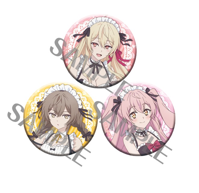 キミと僕の最後の戦場、あるいは世界が始まる聖戦 描き下ろし缶バッジセット (全1種 3個セット)