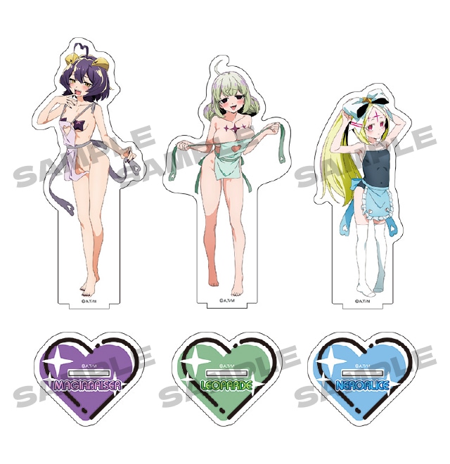 魔法少女にあこがれて 描き下ろしBIGアクリルスタンド【エプロンver.】（全3種）　各1,925円（税込）