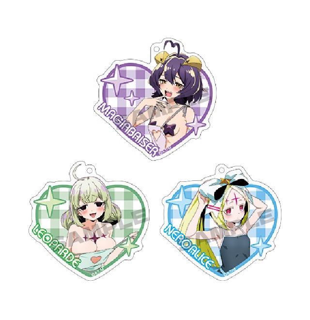 魔法少女にあこがれて 描き下ろしアクリルキーホルダー【エプロンver.】（全3種）　各880円（税込）