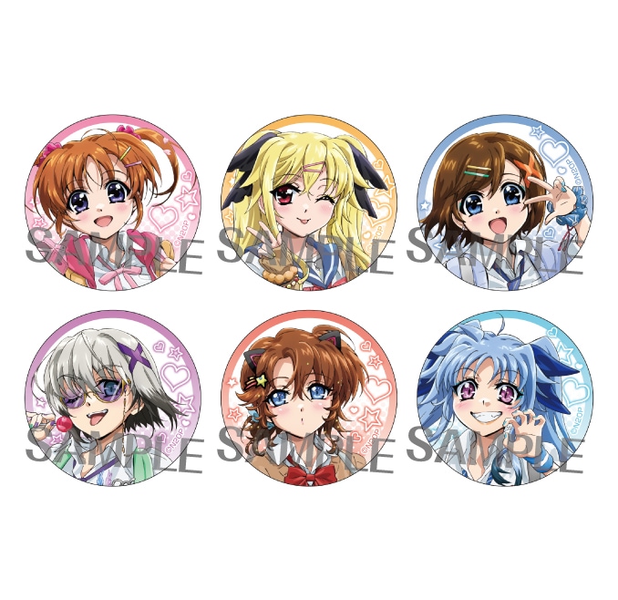 魔法少女リリカルなのは 描き下ろし缶バッジコレクション(全6種)