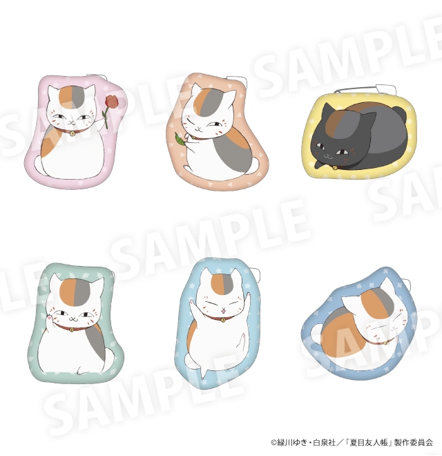 夏目友人帳  トレーディングダイカットクッションバッジ　全6種