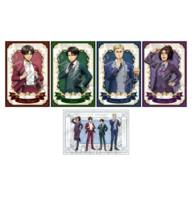 進撃の巨人 描き下ろしイラストカードセット(全1種/5枚入り)