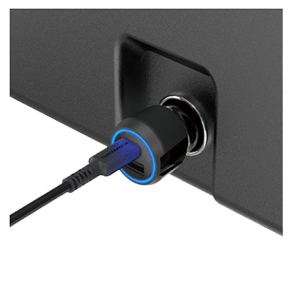 2ポート急速充電カーチャージャータフケーブル付きC to C