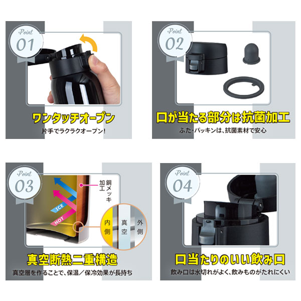 つづくマイボトル習慣ワンタッチマグボトル770ml