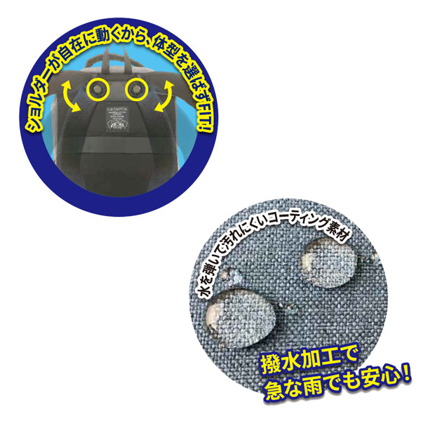 肩ピタ　ビジカジスマートリュック