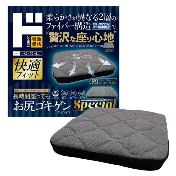 長時間座ってもお尻ゴキゲンクッションSpecial