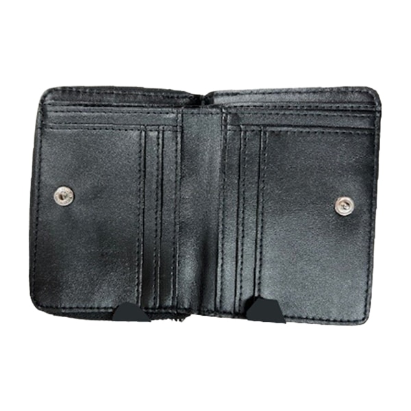 キズに強いカーボン柄ミニラウンドファスナー2つ折り財布