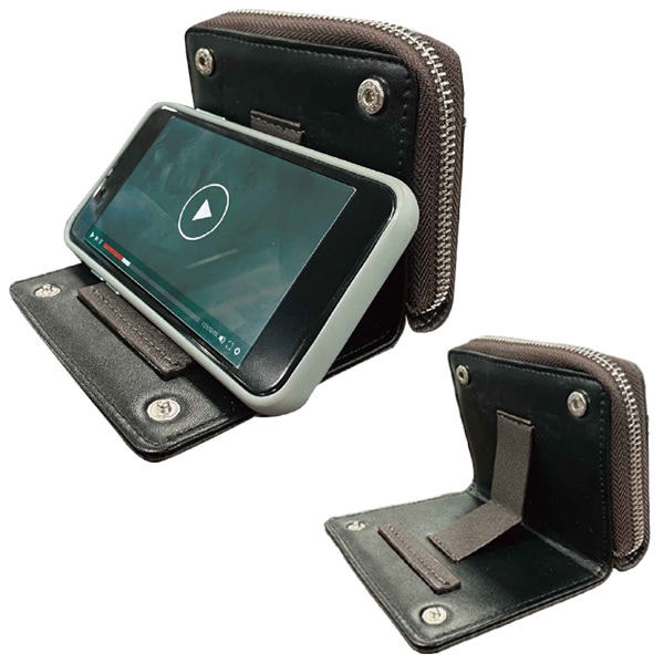 タテルノ ラウンドファスナー 合皮