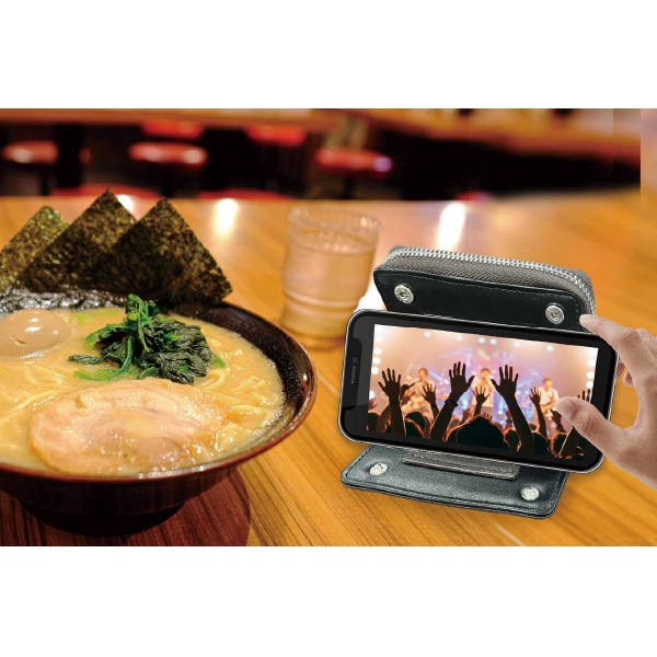 タテルノ ラウンドファスナー 合皮