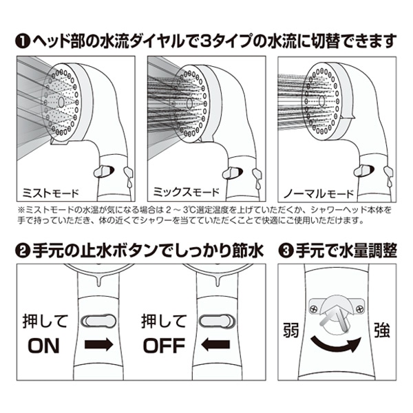 ３styleシャワーヘッド